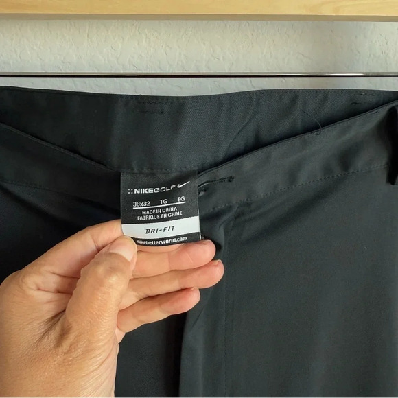 Nike Golf Pants Men’s 38x32 Black Dri-Fit Straight‎ Leg Tour Performance - Picture 8 of 10